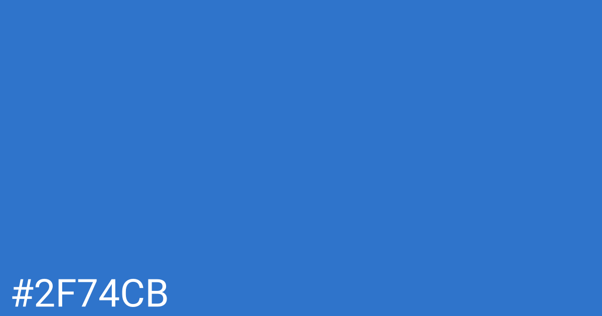 Hex color #2f74cb graphic