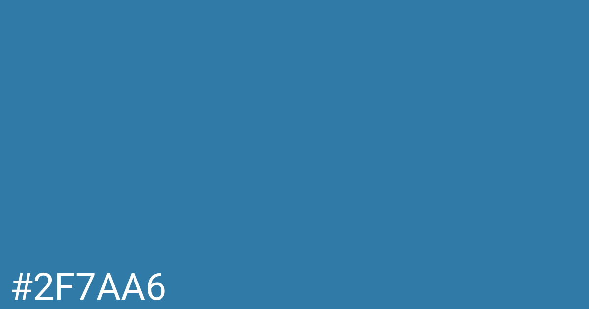 Hex color #2f7aa6 graphic