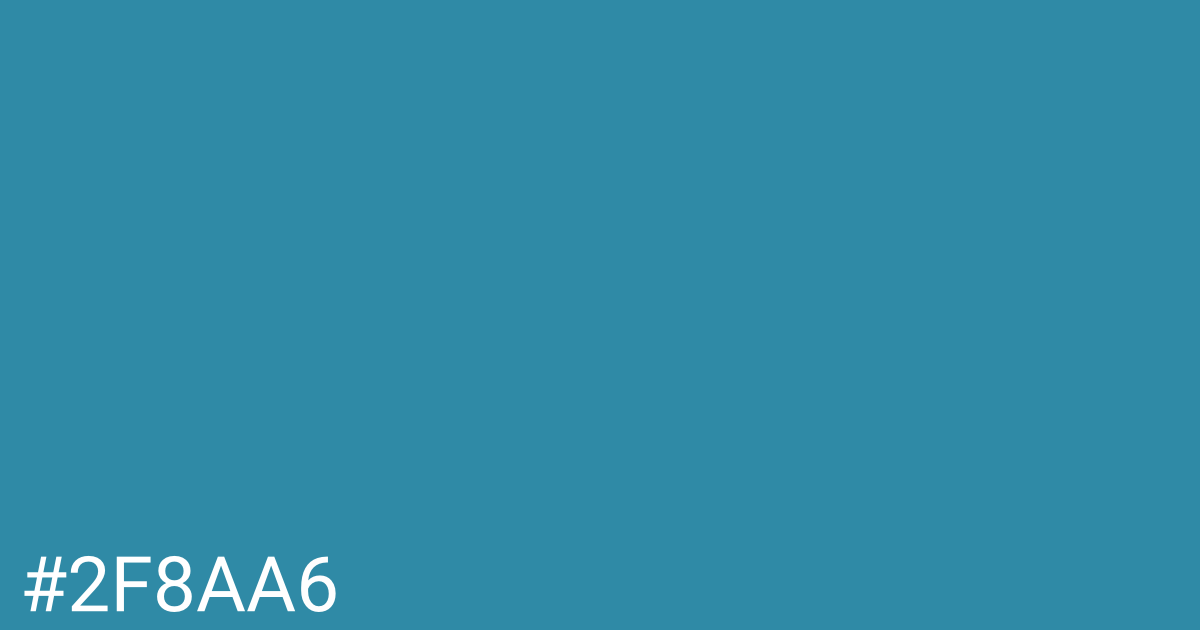 Hex color #2f8aa6 graphic