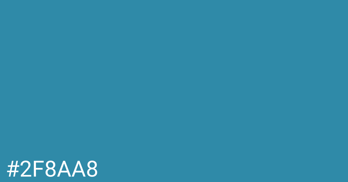 Hex color #2f8aa8 graphic