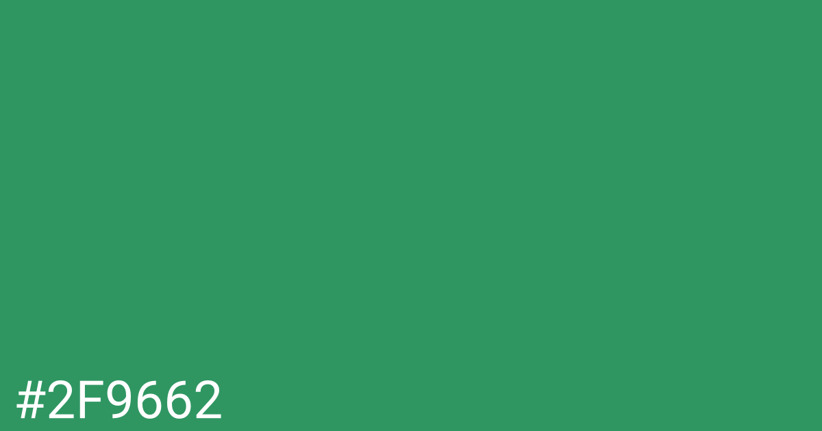 Hex color #2f9662 graphic