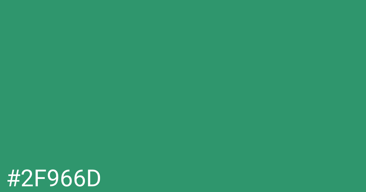 Hex color #2f966d graphic