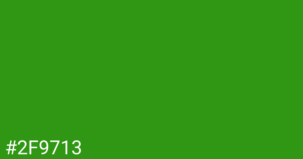 Hex color #2f9713 graphic