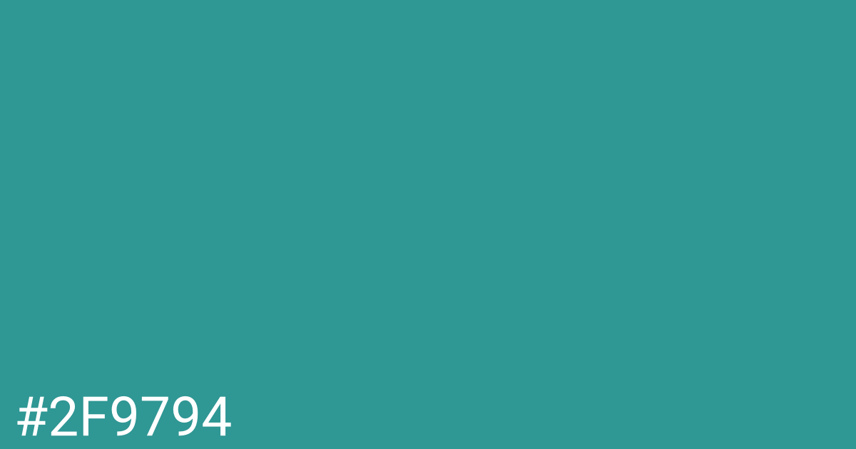 Hex color #2f9794 graphic