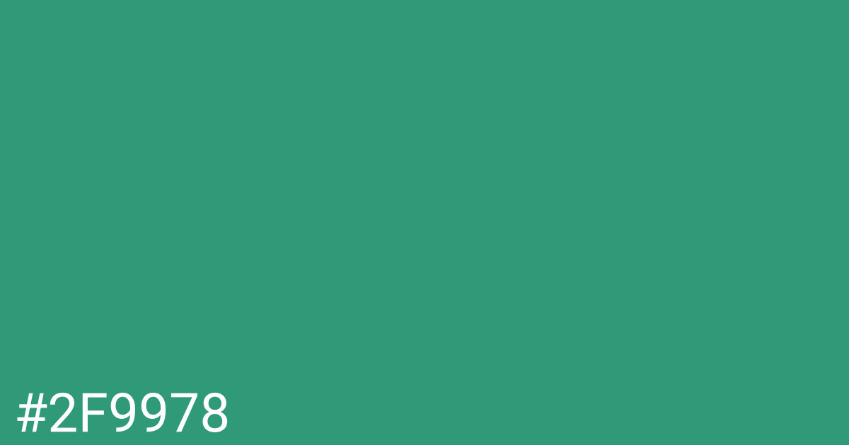 Hex color #2f9978 graphic