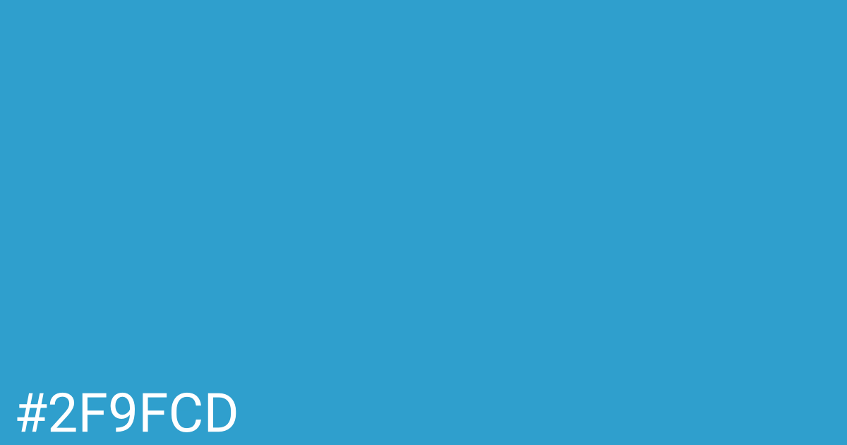 Hex color #2f9fcd graphic