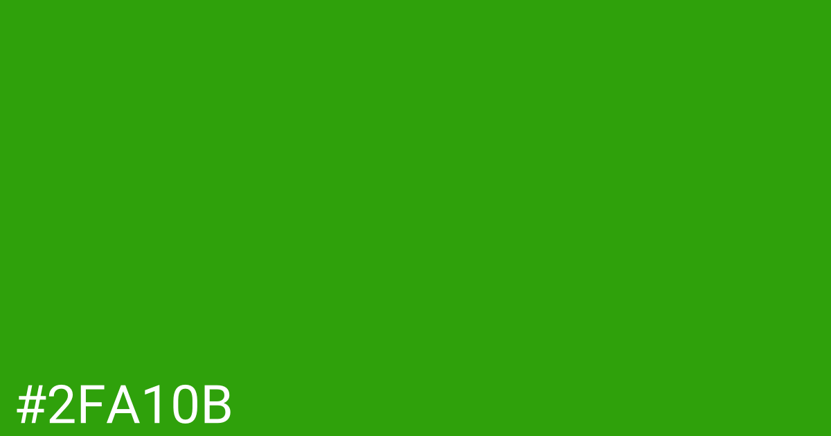 Hex color #2fa10b graphic