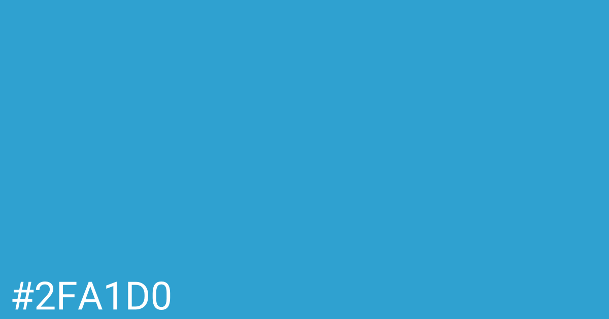 Hex color #2fa1d0 graphic