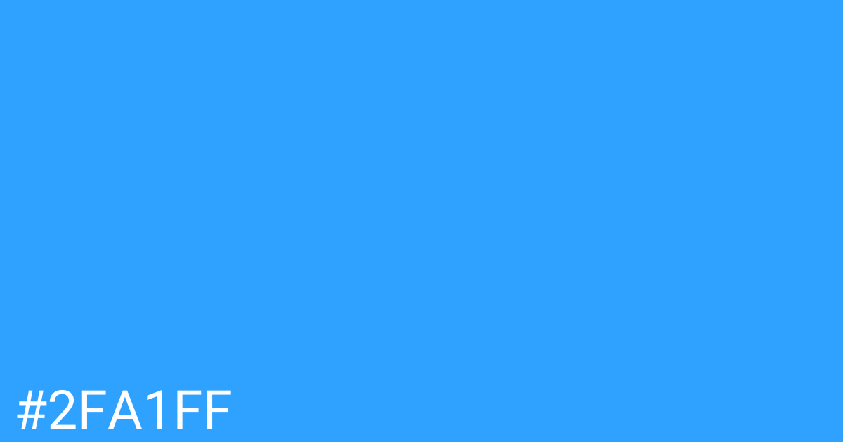 Hex color #2fa1ff graphic