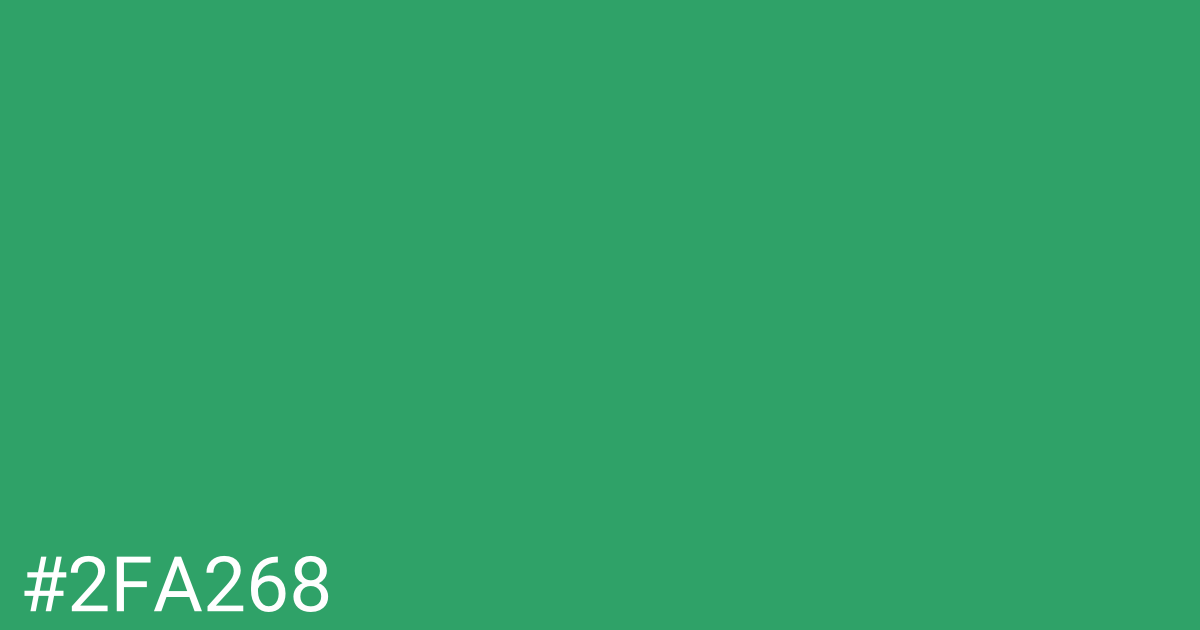 Hex color #2fa268 graphic