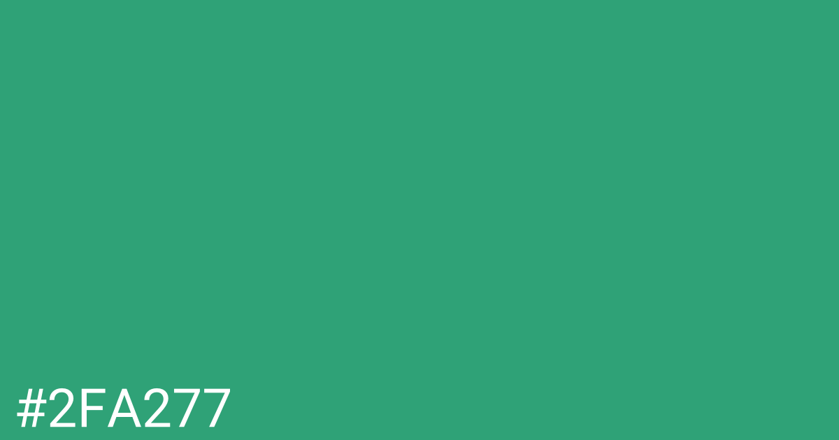 Hex color #2fa277 graphic