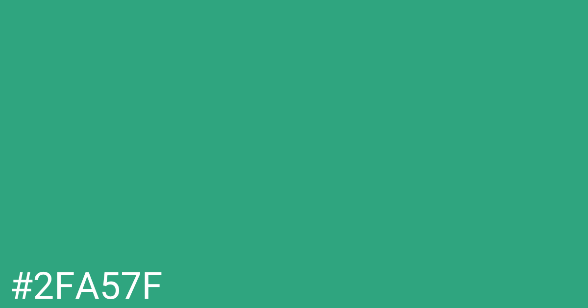 Hex color #2fa57f graphic