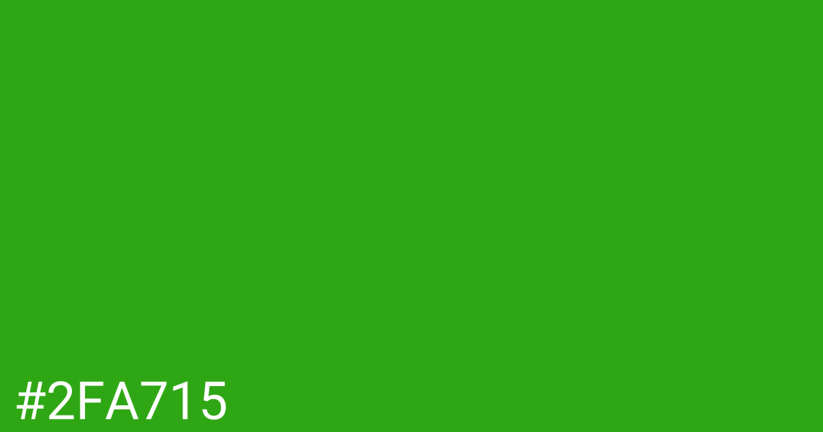 Hex color #2fa715 graphic