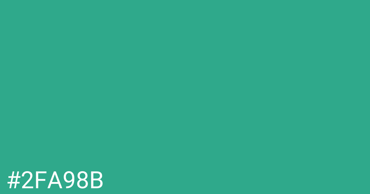 Hex color #2fa98b graphic
