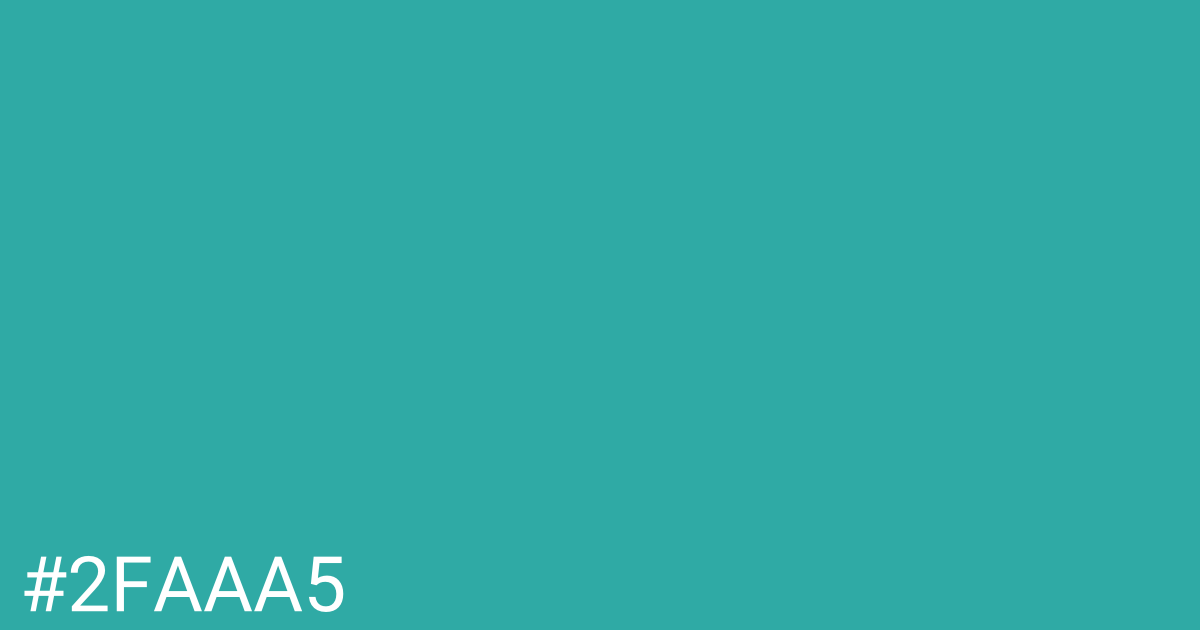Hex color #2faaa5 graphic