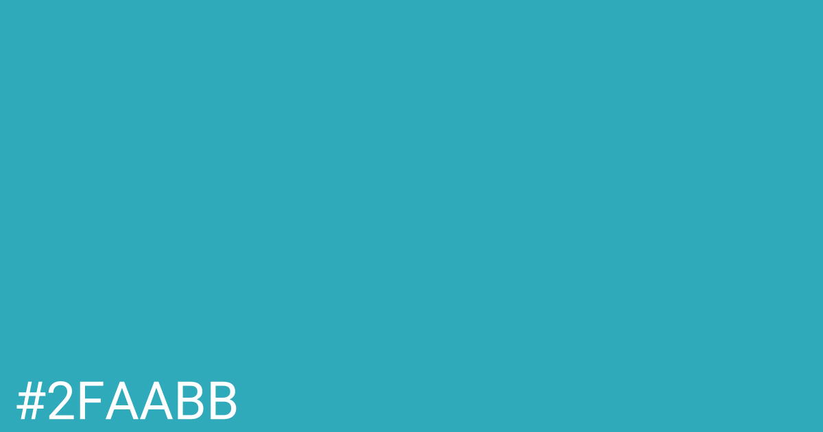 Hex color #2faabb graphic