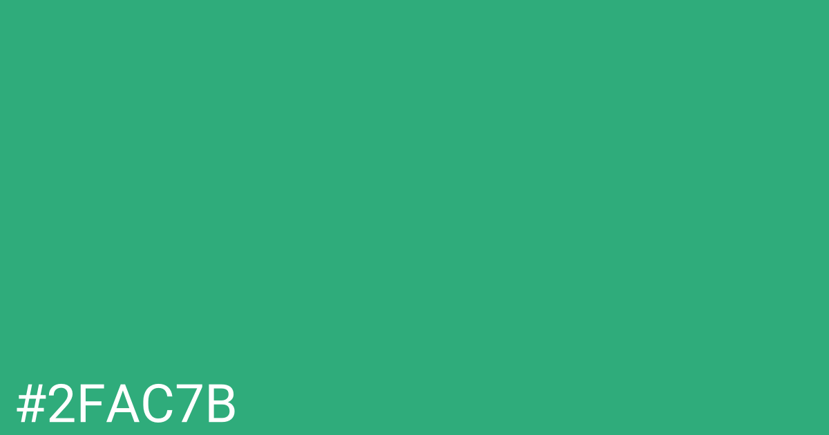 Hex color #2fac7b graphic
