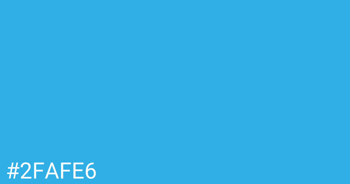 Hex color #2fafe6 graphic