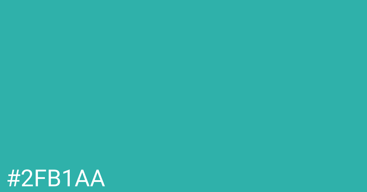 Hex color #2fb1aa graphic