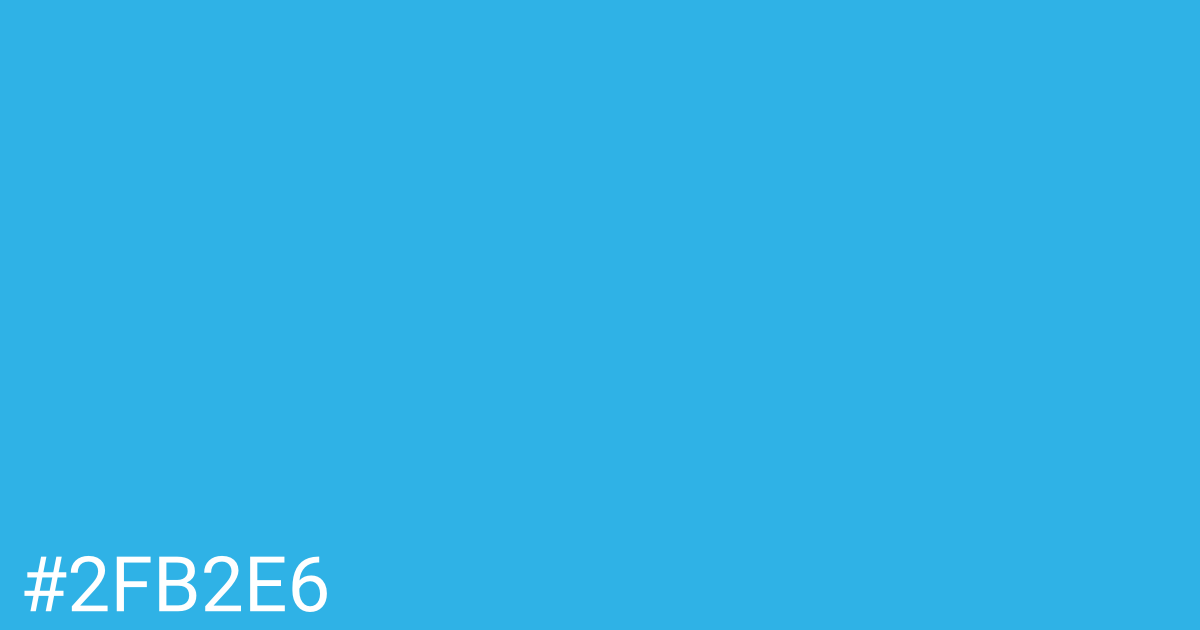 Hex color #2fb2e6 graphic