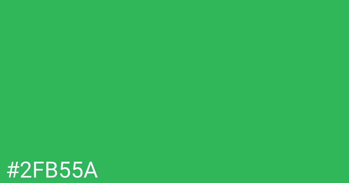 Hex color #2fb55a graphic