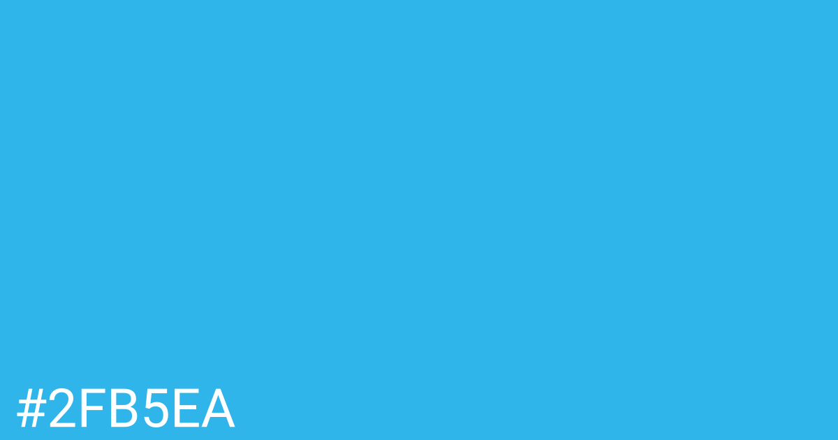Hex color #2fb5ea graphic