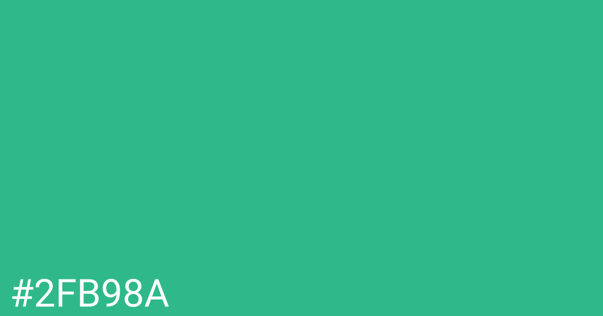 Hex color #2fb98a graphic