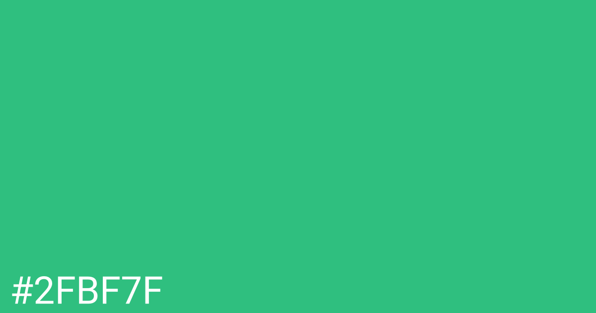 Hex color #2fbf7f graphic
