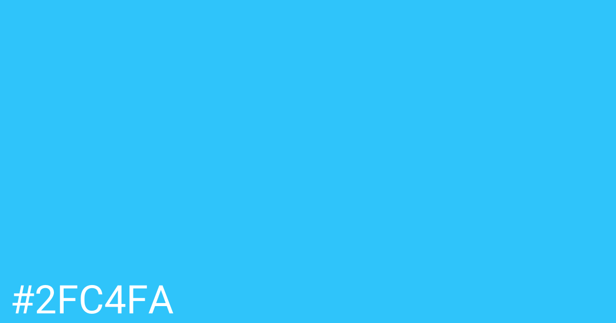 Hex color #2fc4fa graphic