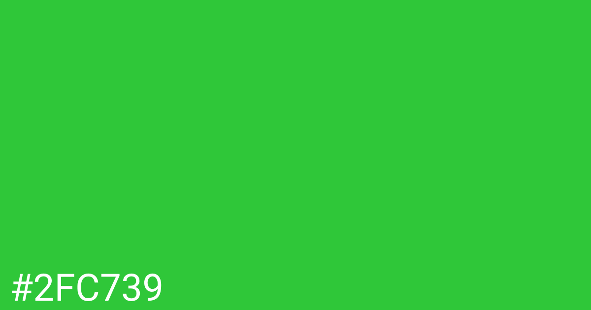 Hex color #2fc739 graphic