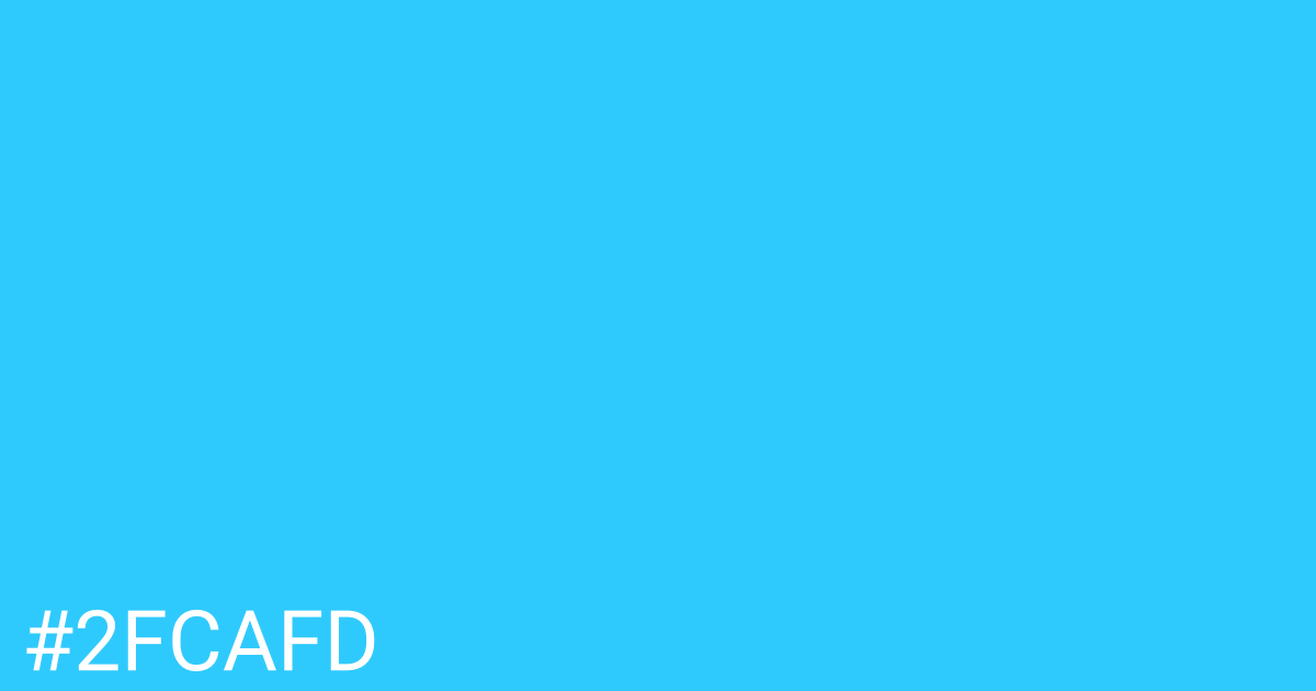 Hex color #2fcafd graphic