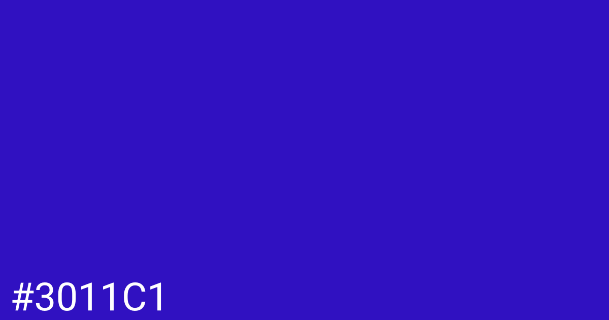 Hex color #3011c1 graphic