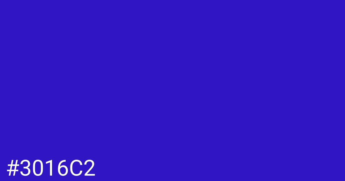 Hex color #3016c2 graphic