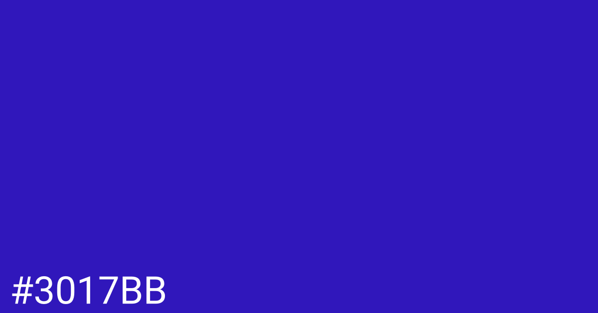 Hex color #3017bb graphic