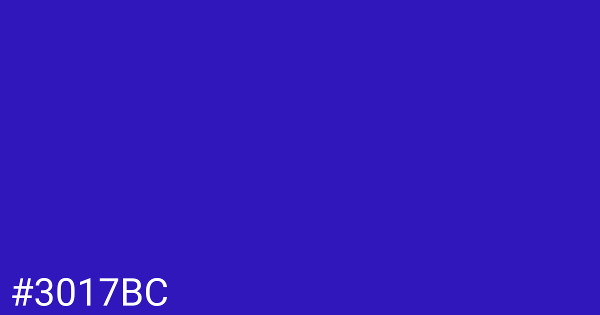 Hex color #3017bc graphic