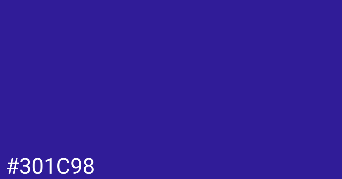 Hex color #301c98 graphic