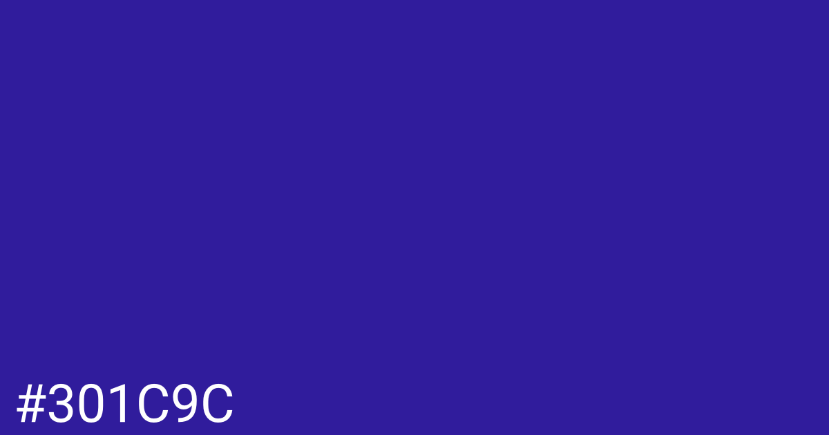 Hex color #301c9c graphic