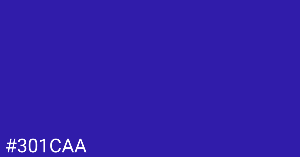 Hex color #301caa graphic