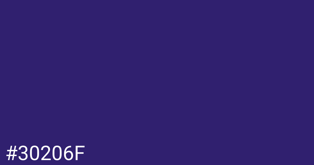 Hex color #30206f graphic