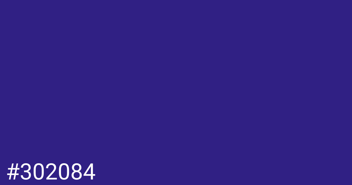 Hex color #302084 graphic