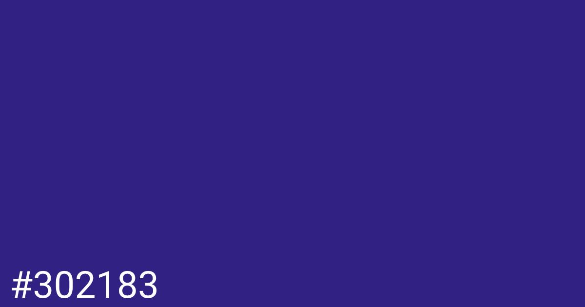 Hex color #302183 graphic