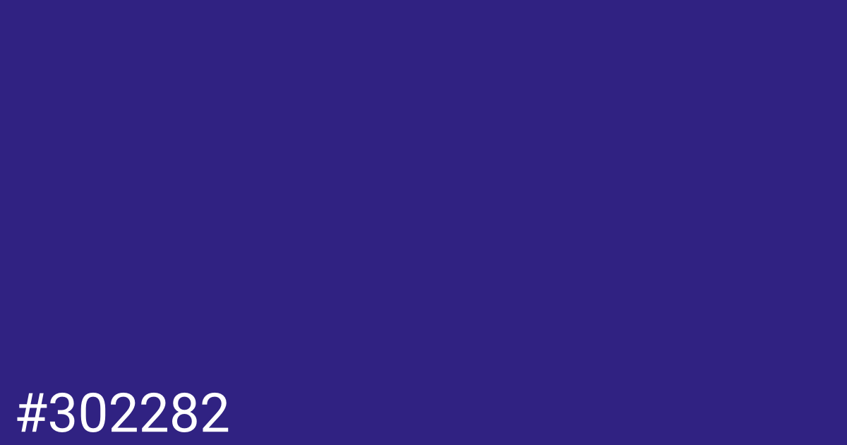 Hex color #302282 graphic