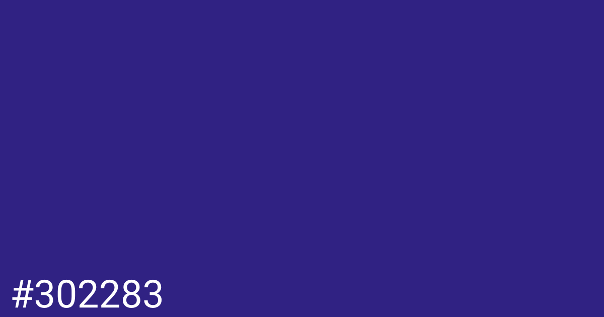 Hex color #302283 graphic