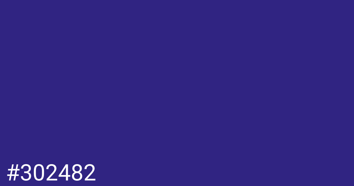 Hex color #302482 graphic