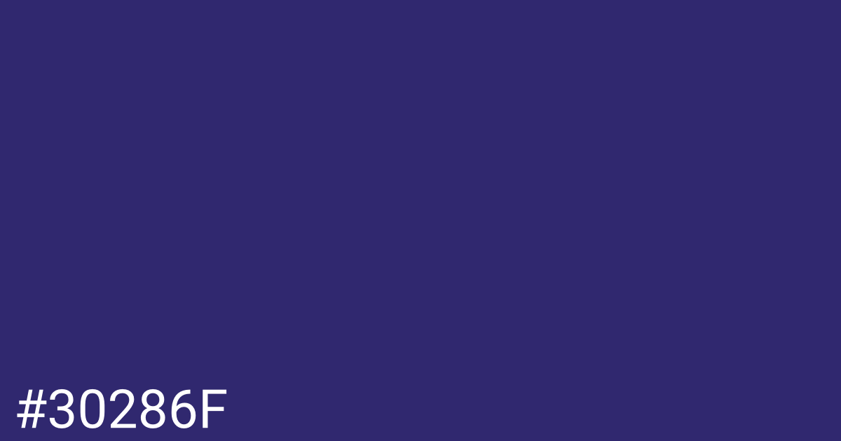 Hex color #30286f graphic