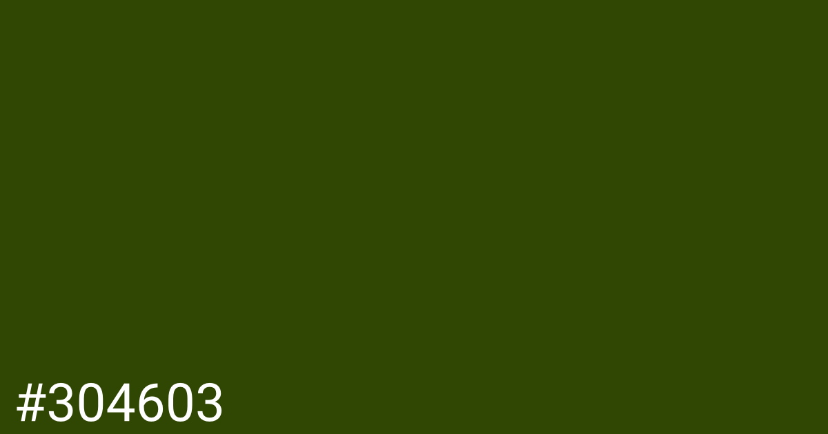 Hex color #304603 graphic