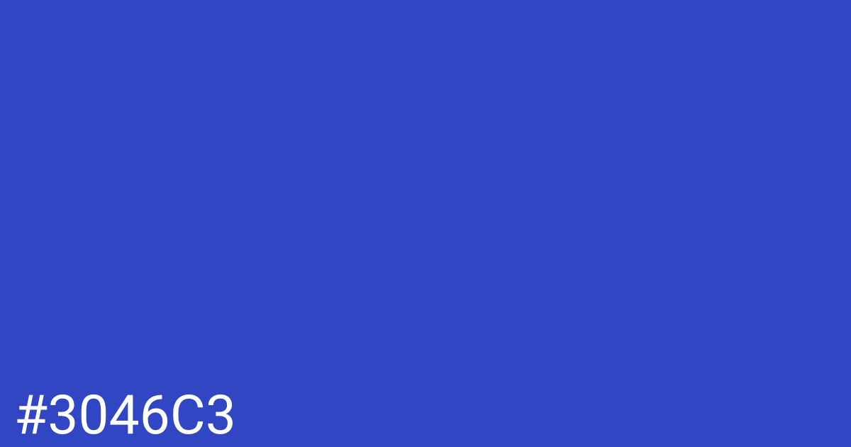 Hex color #3046c3 graphic