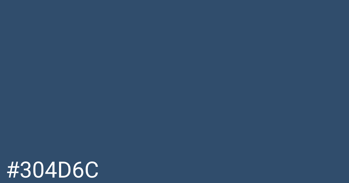 Hex color #304d6c graphic