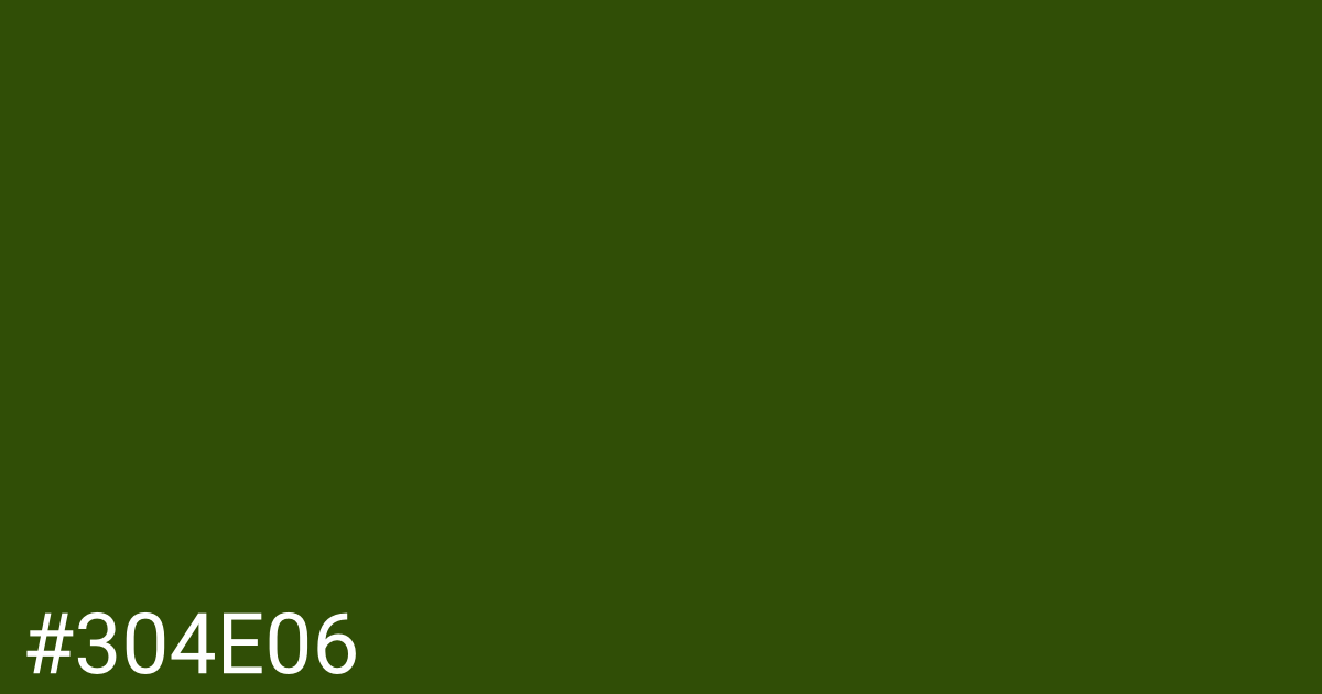 Hex color #304e06 graphic