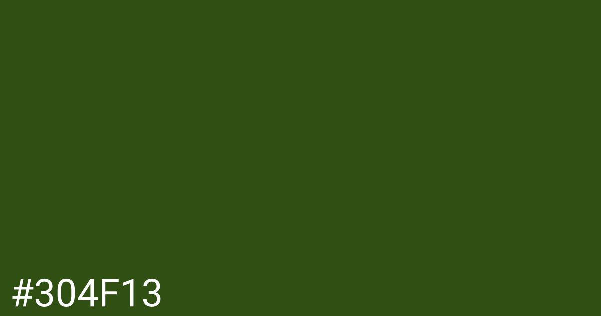 Hex color #304f13 graphic